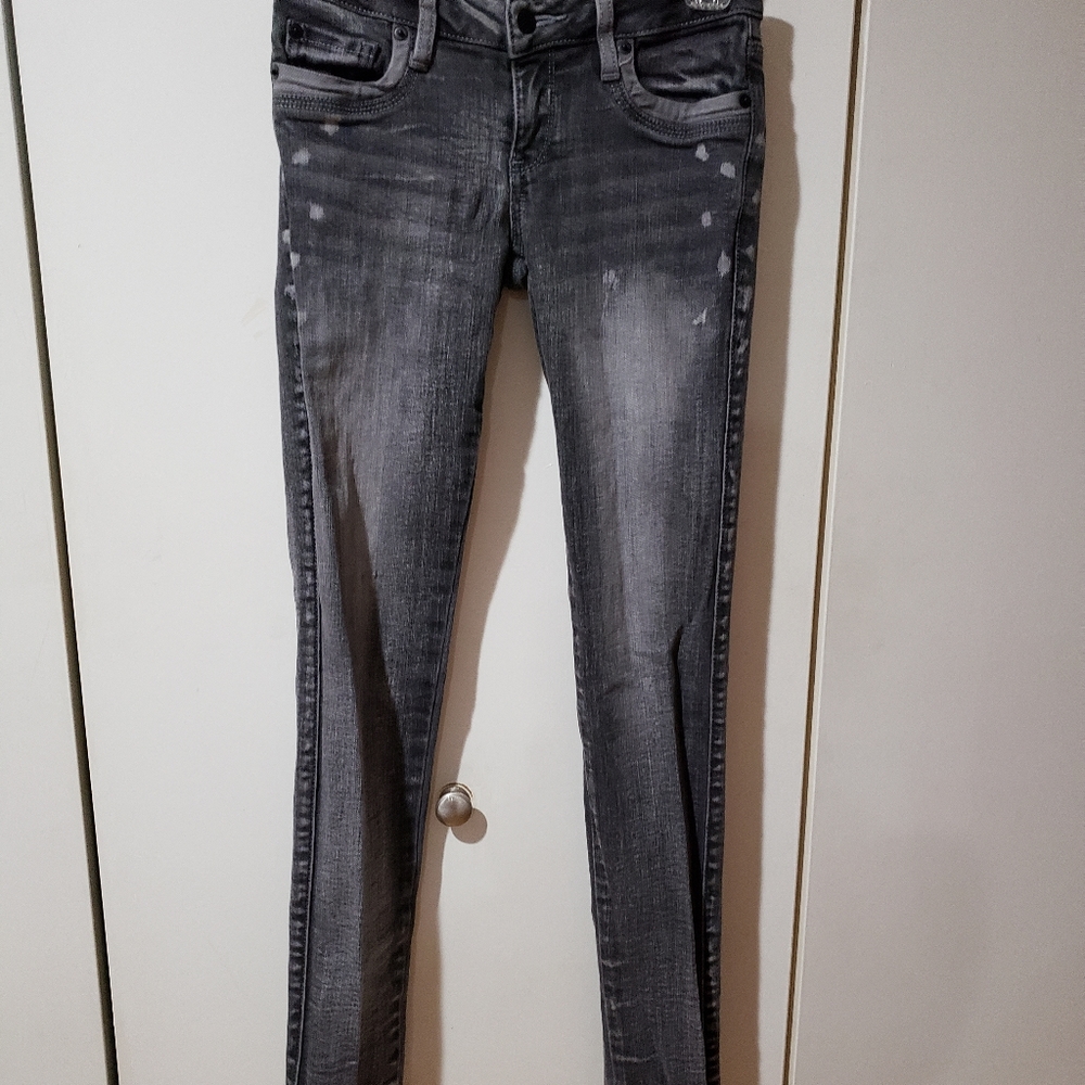 2.1 denim size 24 jeans. Washed out black